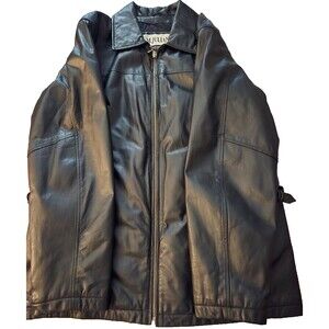 M JULIAN Wilsons The Leather Experts Black Leather Jacket LT